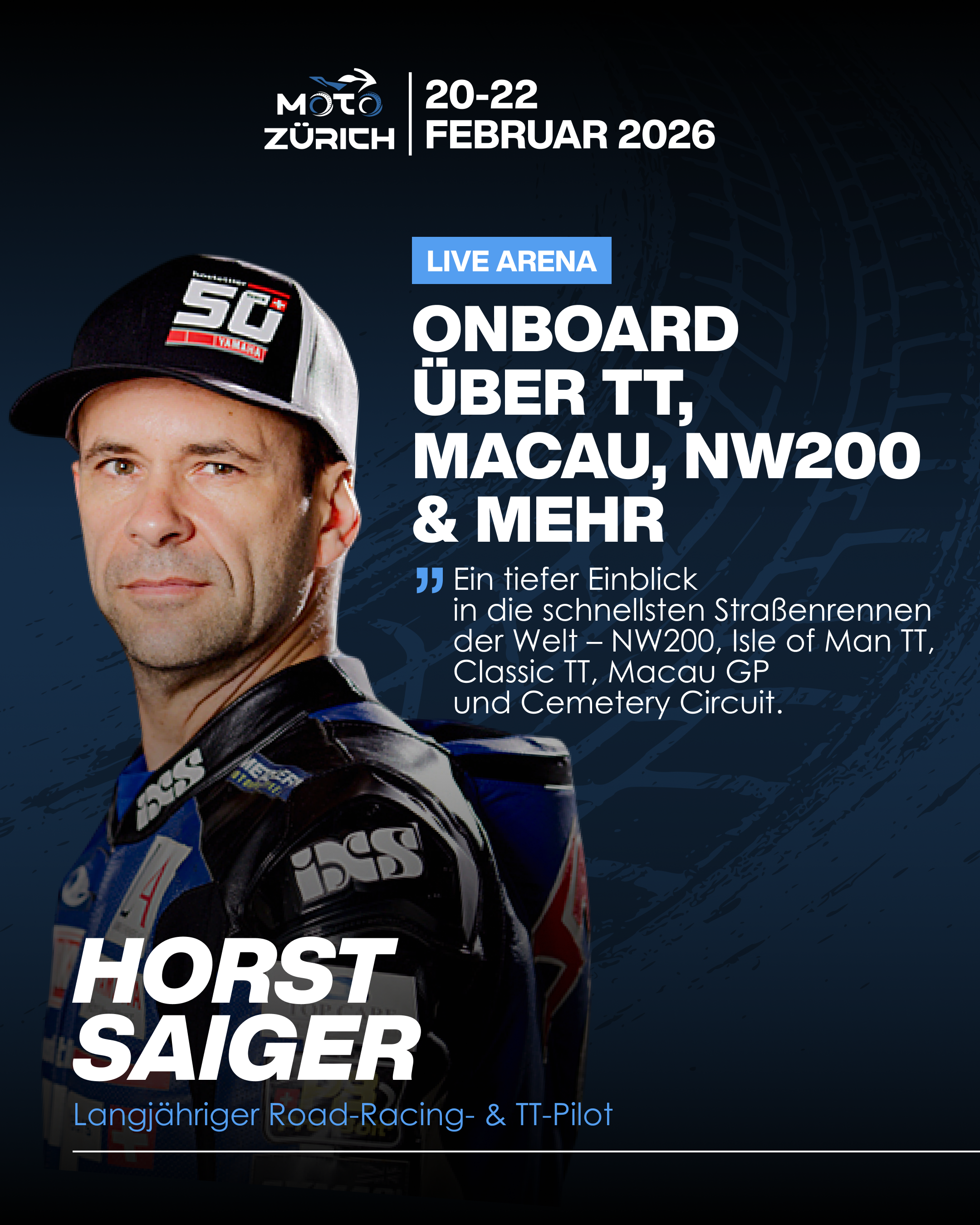 Live Arena_Horst Saiger_Onboard  uber TT_Macau_NW200 - mehr